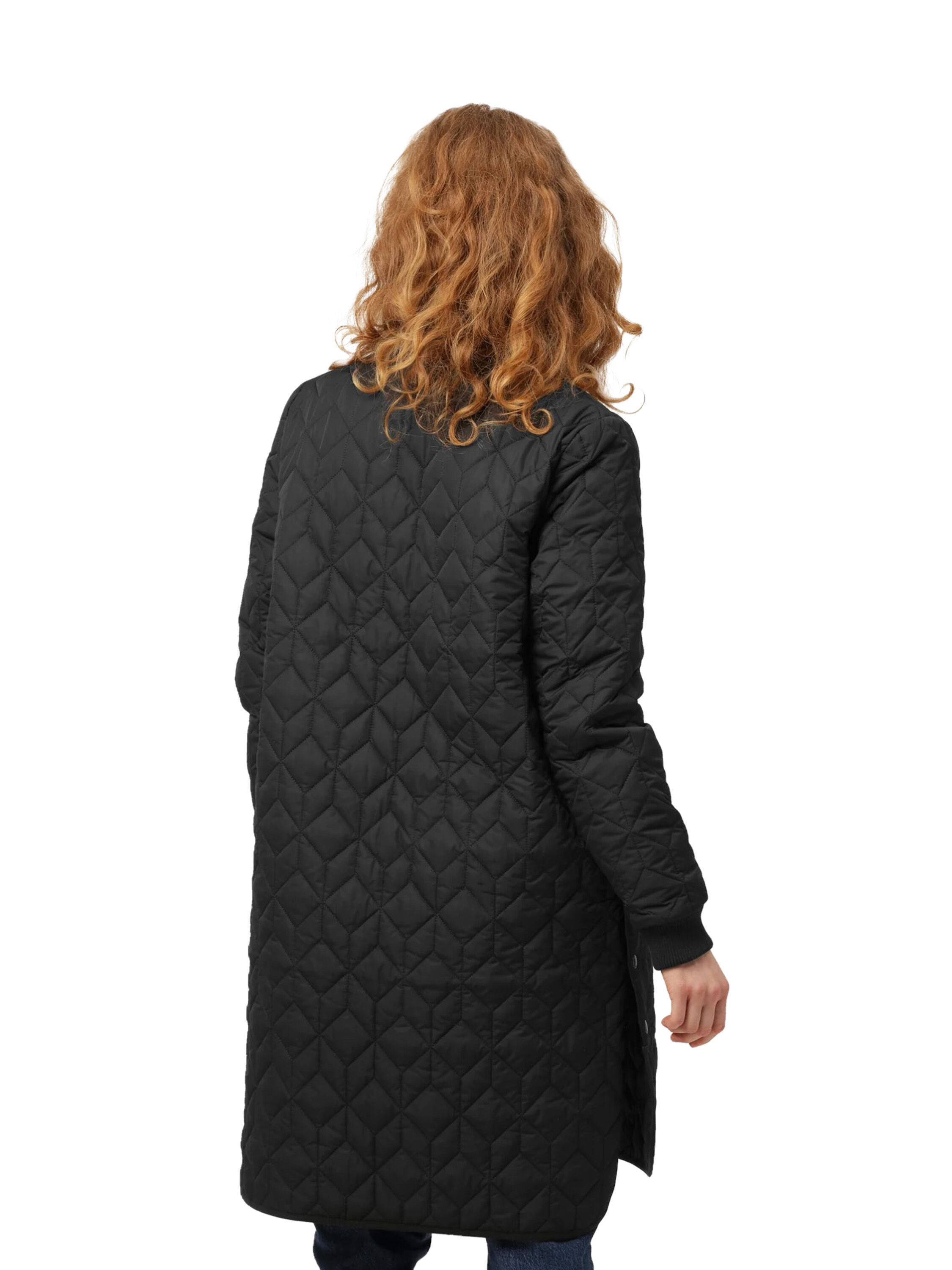 Ilse Jacobsen Quilted Coat With Rib Trim NIC ZOE
